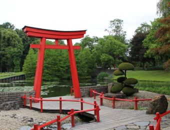 Japanischer Bereich im Park Arcen (NL)