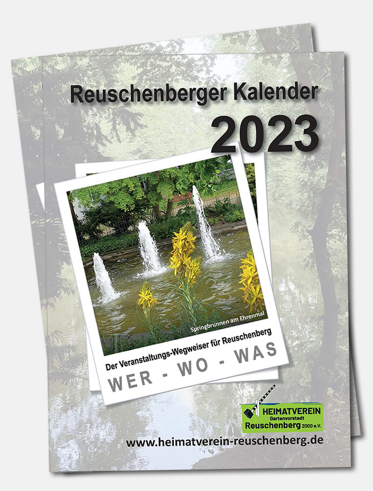 Titelseite vom Kalender des Heimatverein für 2022
