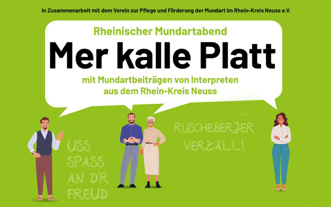 Mer kalle Platt – Rheinischer Mundartabend am 19.11.2026